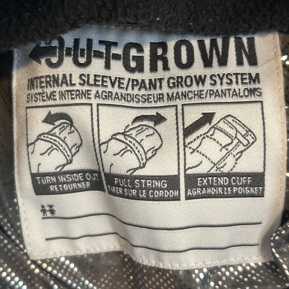 Columbia | Kids Two-Tone Black and Gray Two layer jacket | Size Medium - Picture 9 of 12
